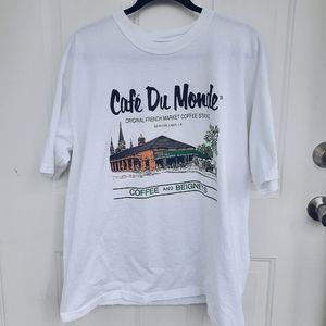Coffee Gift T Shirt Cafe Du Monde XL New Orleans